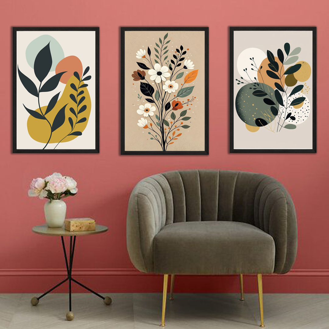 Canvas Wall Frame Set of 3