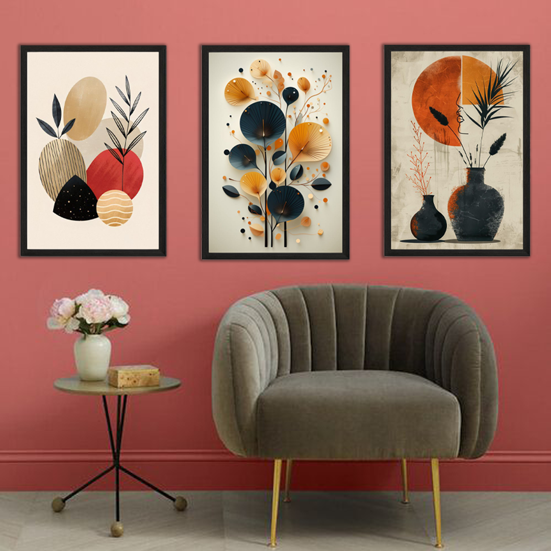 Canvas Wall Frame Set of 3