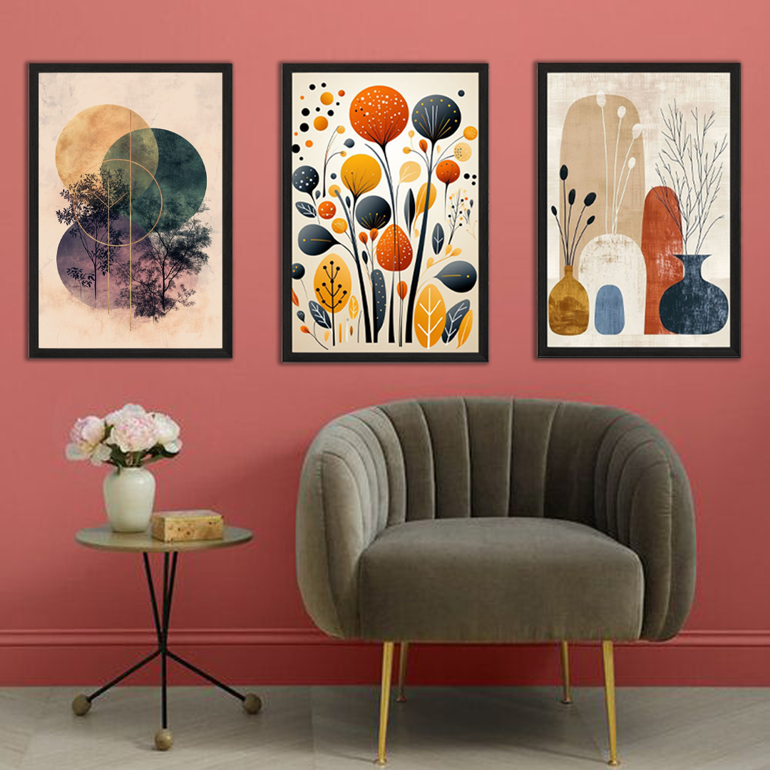 Canvas Wall Frame Set of 3