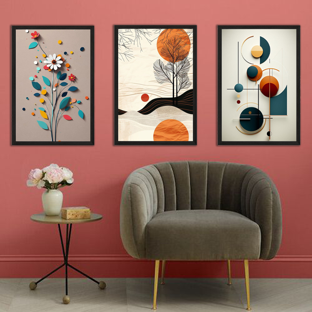 Canvas Wall Frame Set of 3