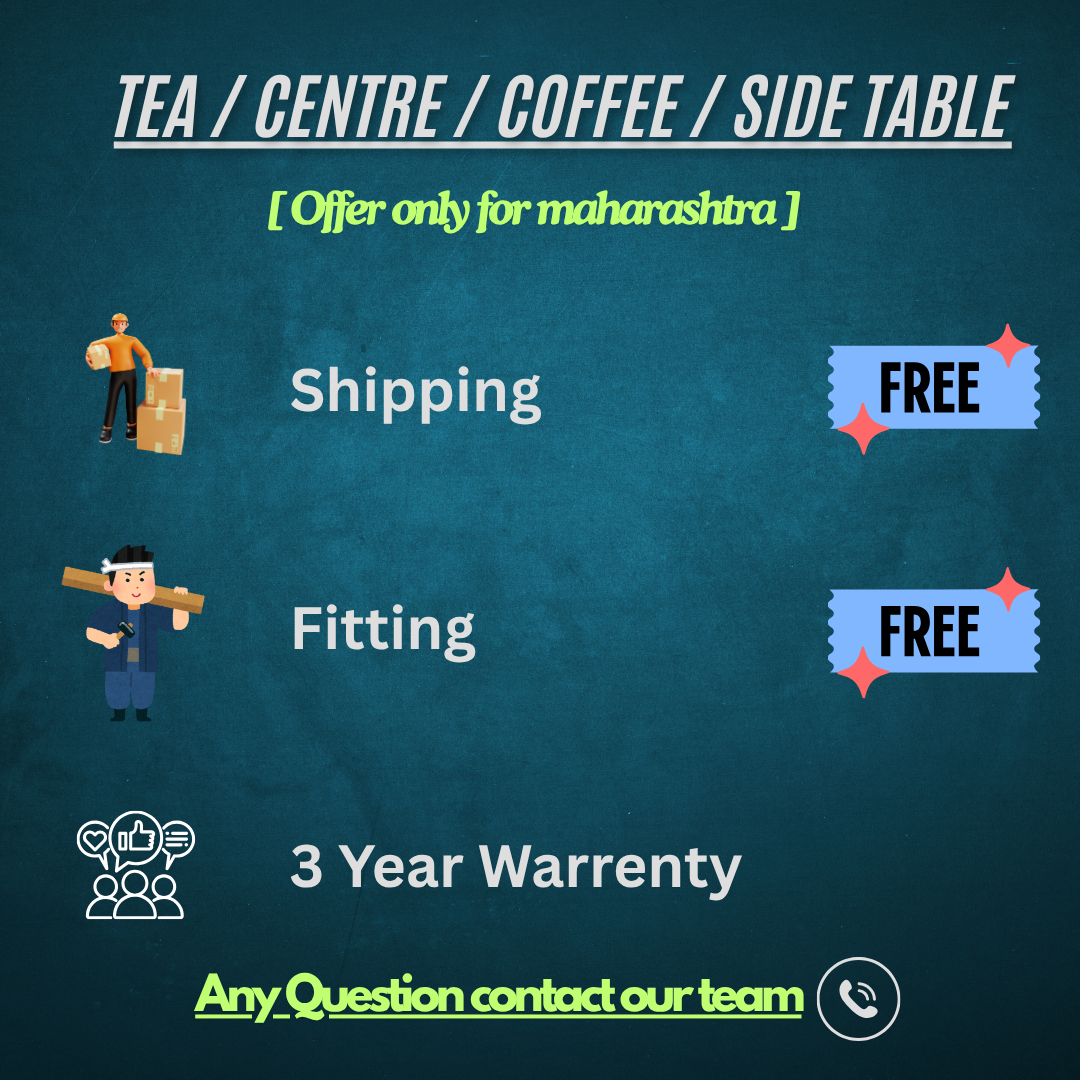 CoffeeCentre Table In Natural Wooden Finish - Image 4