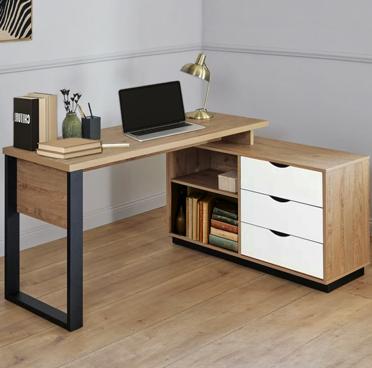 L Shape Table for Office and Writing Desk