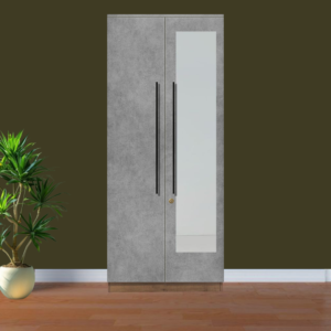 2 Openable Door Wardrobe With Mirror