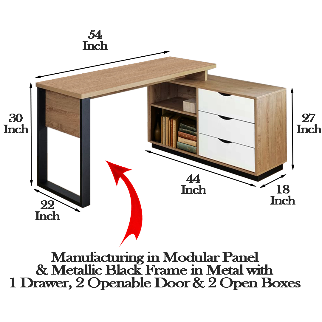 L Shape Table for Office and Writing Desk - Image 2